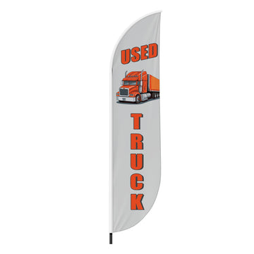 USED HEAVY TRUCK FEATHER FLAG