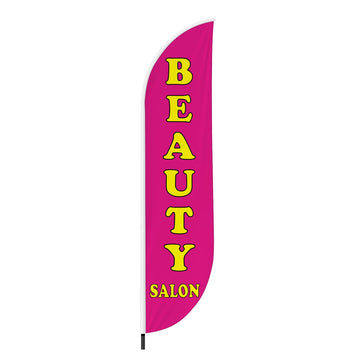 BEAUTY SALON 2 FEATHER FLAG