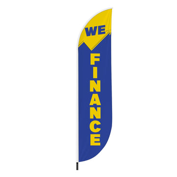 WE FINANCE FEATHER FLAG