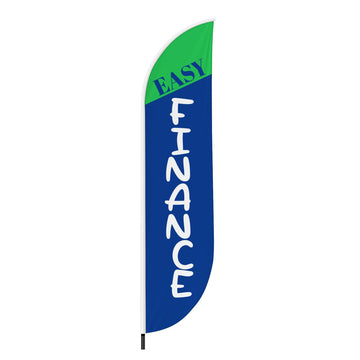 EASY FINANCE 2 FEATHER FLAG