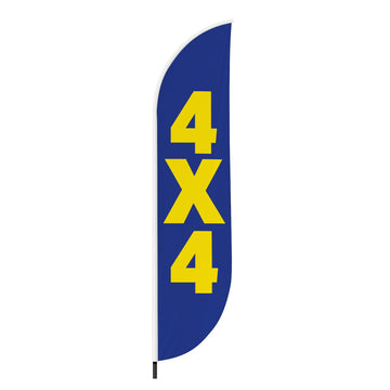 4X4 FEATHER FLAG