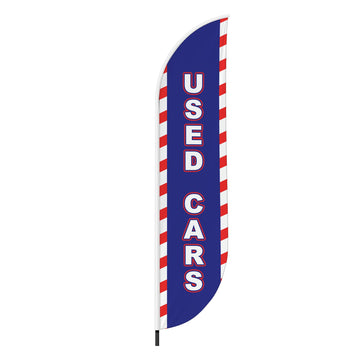 USED CARS 4 FEATHER FLAG
