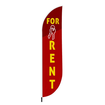 FOR RENT FEATHER FLAG