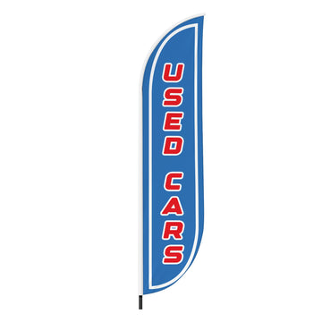 USED CARS 2 FEATHER FLAG