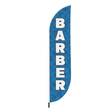 BARBER FEATHER FLAG