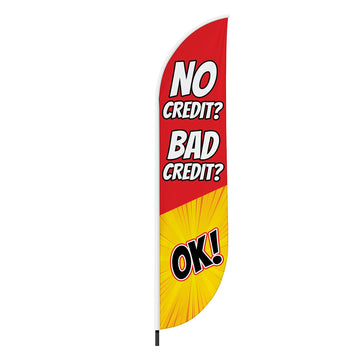 CREDIT FEATHER FLAG