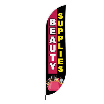BEAUTY SUPPLIES FEATHER FLAG