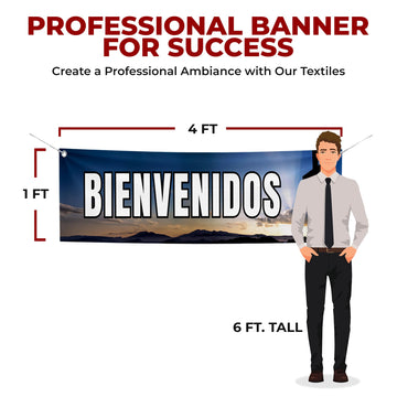 BIENVENIDOS CHURCH LARGE BANNER