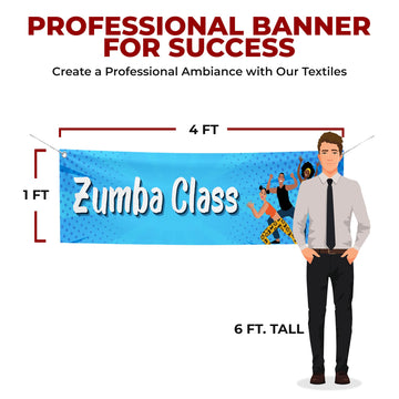 ZUMBA CLASS LARGE BANNER