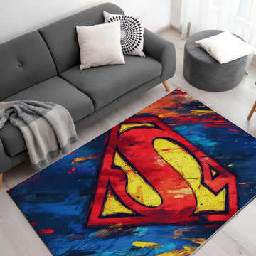 Superman Logo Customized Rug (62x40inch)