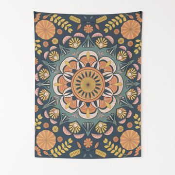 VIBRANT MANDALA TAPESTRY