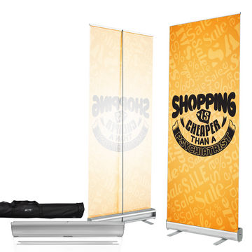 SHOPPING CURE BANNER RETRACTABLE