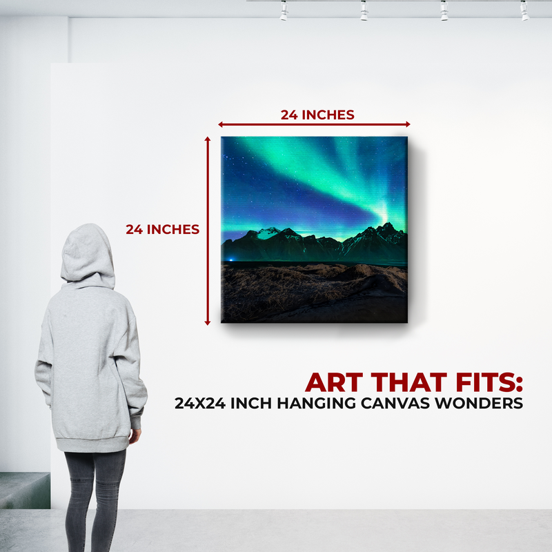 NORTHERN LIGHTS WALL CANVAS DECOR