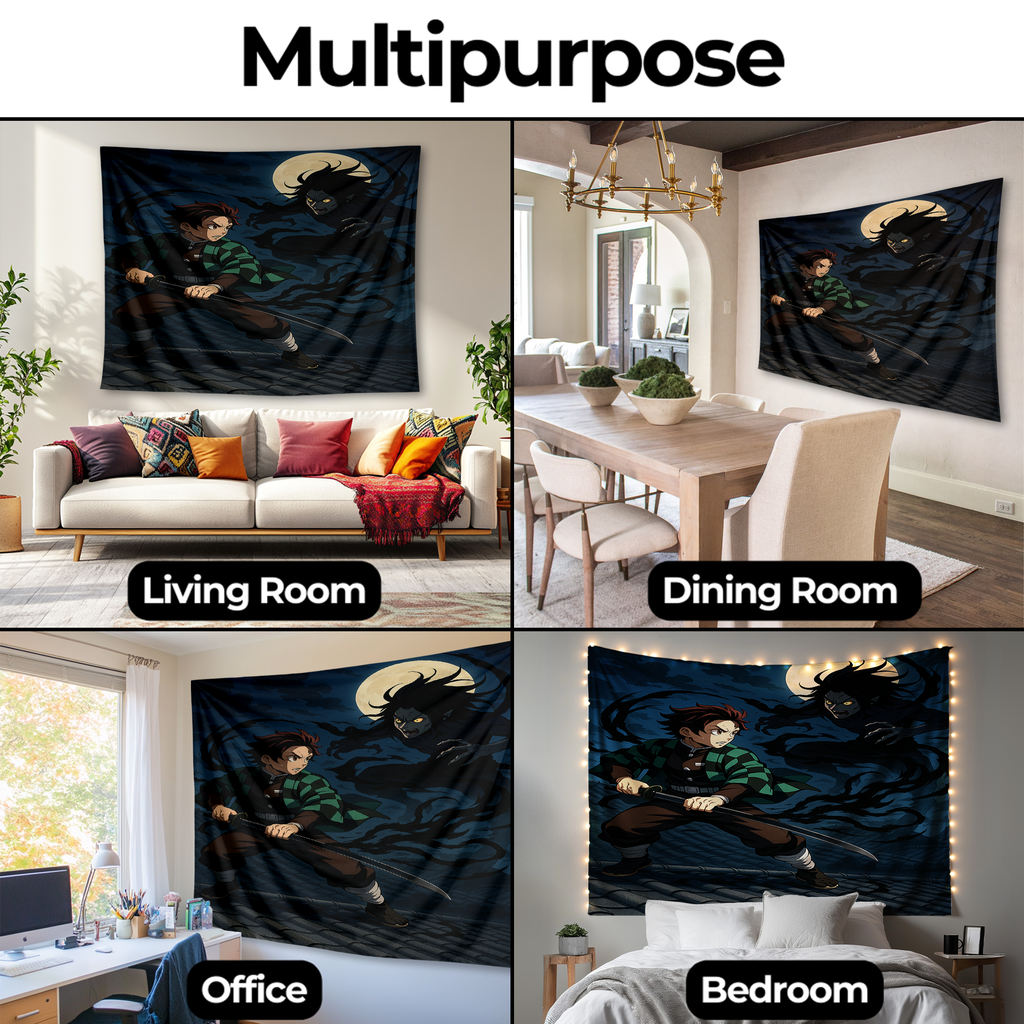 DEMON SLAYER: SHADOW BATTLE WALL TAPESTRY