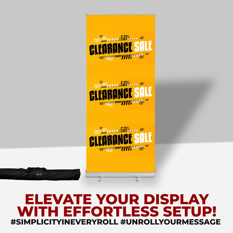 CLEARANCE SALE BANNER RETRACTABLE