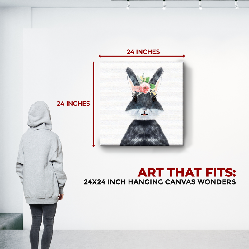 MS. BUNNY/ RABBIT DECOR CANVAS