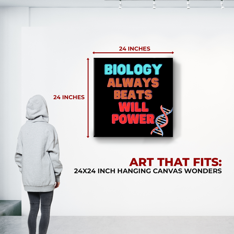 BIOLOGY QUOTES WALL CANVAS DECOR