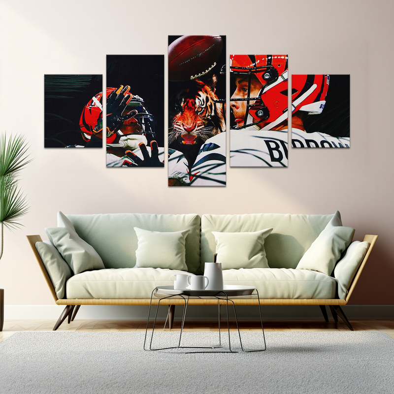 JA'MARR CHASE & JOE BURROW CANVAS