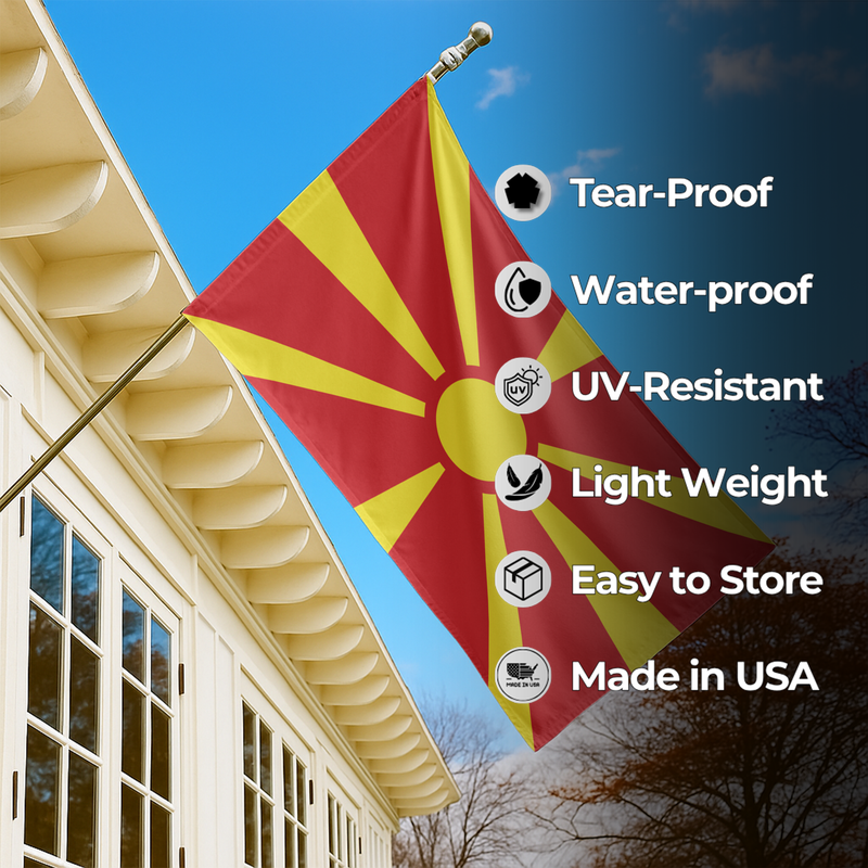 NORTH MACEDONIA FLAG