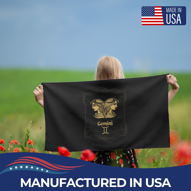 GEMINI THE TWINS ZODIAC FLAG