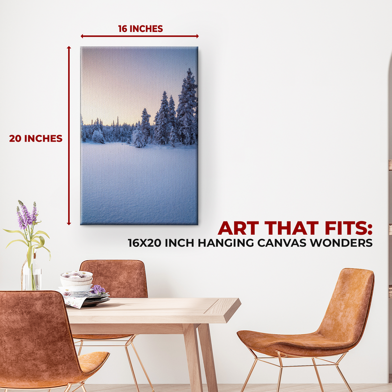 SNOW WALL CANVAS DECOR
