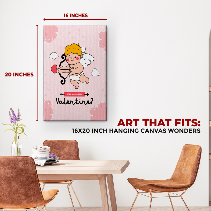 WILL YOU BE MY VALENTINE CANVAS DECOR