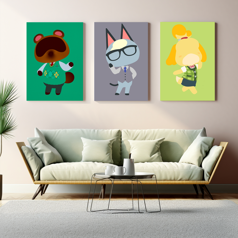 ANIMAL CROSSING CANVAS DECOR