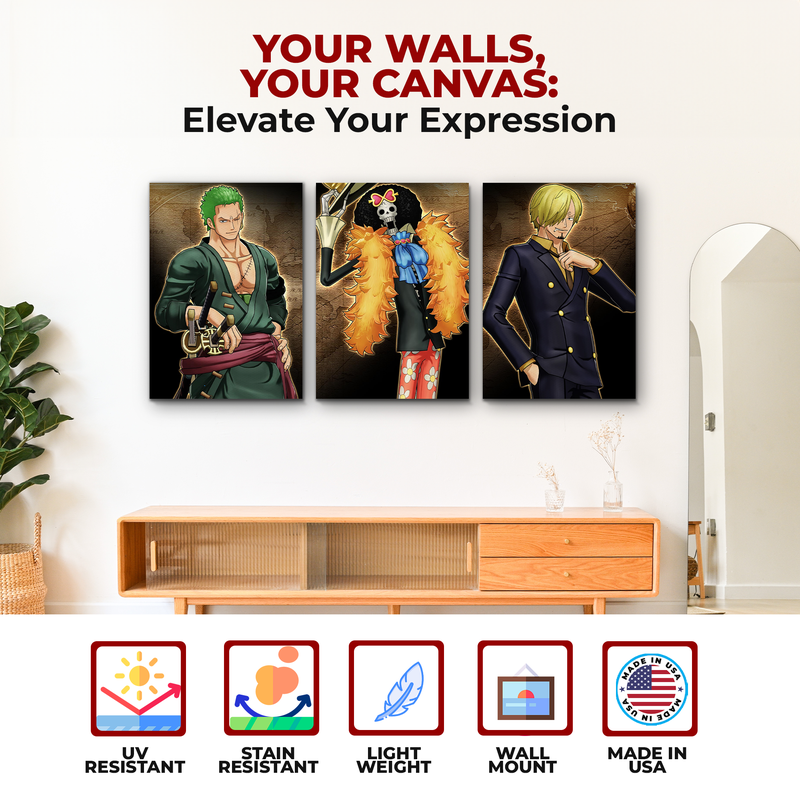 ONE PIECE WALL CANVAS