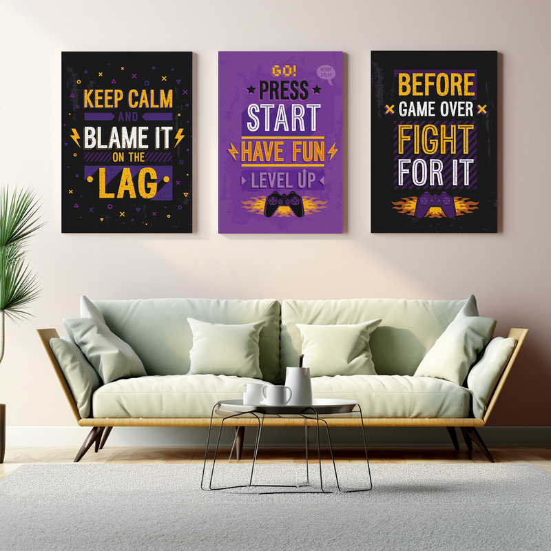 KEEP CALM & BLAME IT ON THE LAG CANVAS DECOR