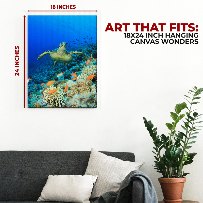 CORAL REEF WALL CANVAS DECOR
