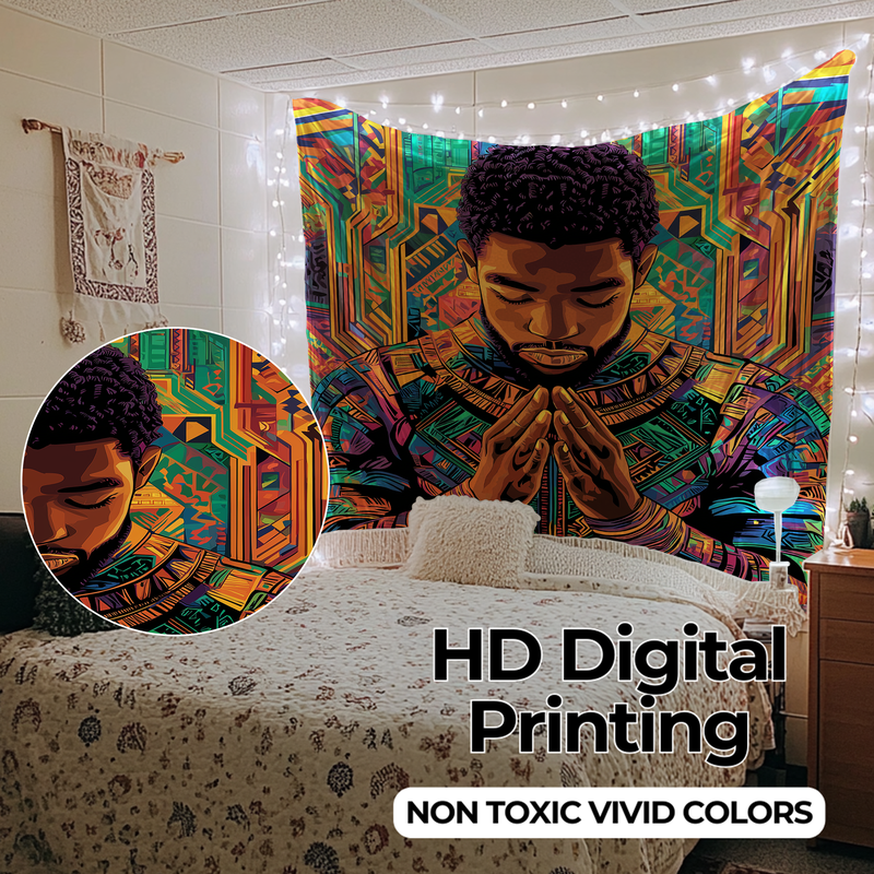 WAKANDA FOREVER TRIBUTE WALL TAPESTRY