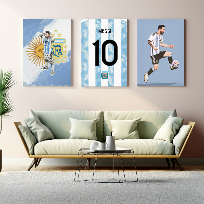 MESSI ARGENTINA PLAYER WALL CANVAS