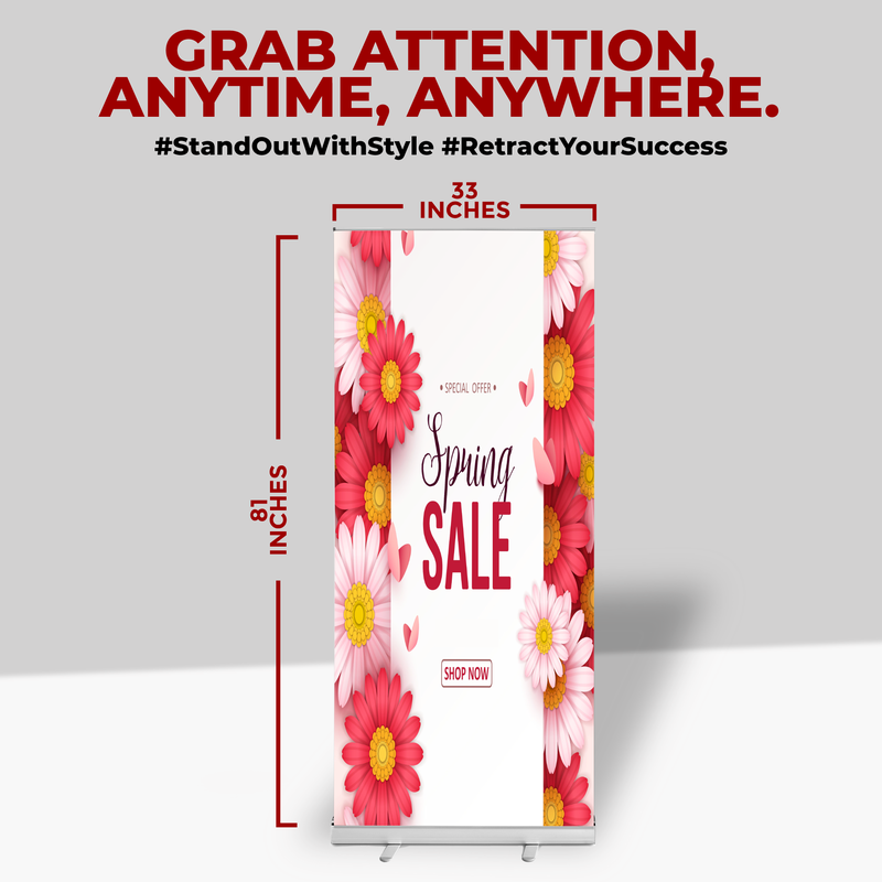 SPRING SALE BANNER RETRACTABLE