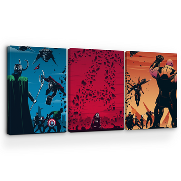 MARVEL UNIVERSE CARTOON CANVAS DECOR