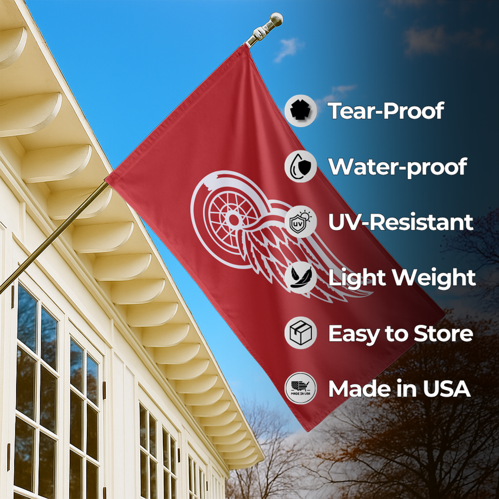 DETROIT RED WINGS FLAG