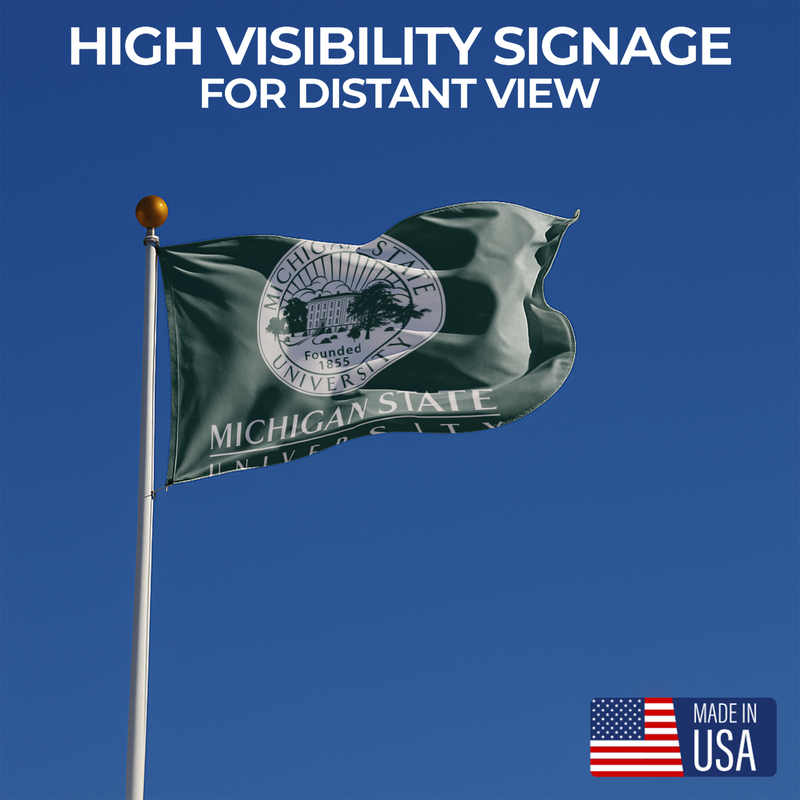 MICHIGAN STATE UNIVERSITY FLAG