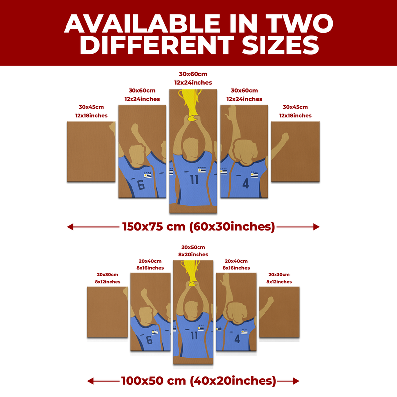 MESSI & ARGENTINA MINIMALIST DECOR CANVAS