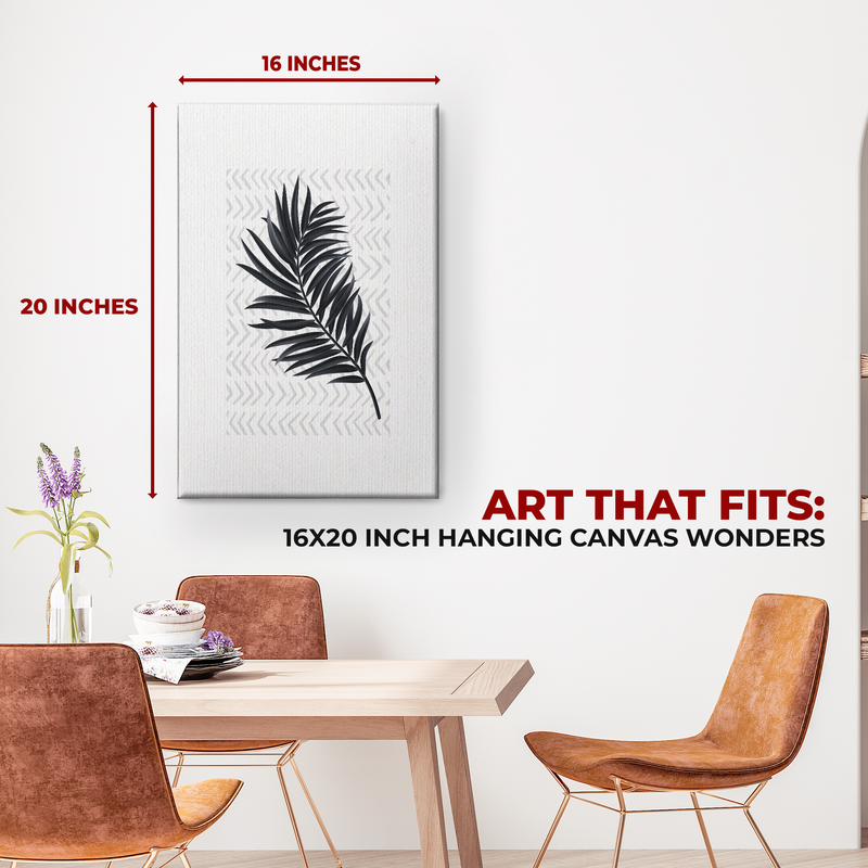 PALM LEAF CANVAS DECOR