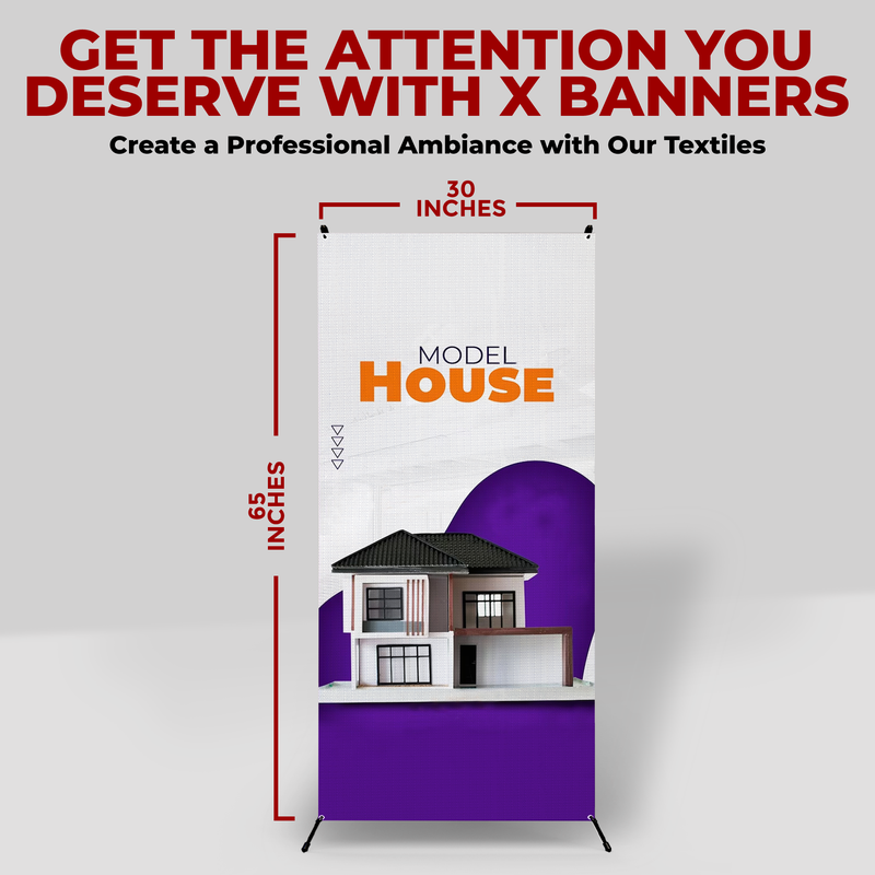 MODEL HOUSE X-BANNER