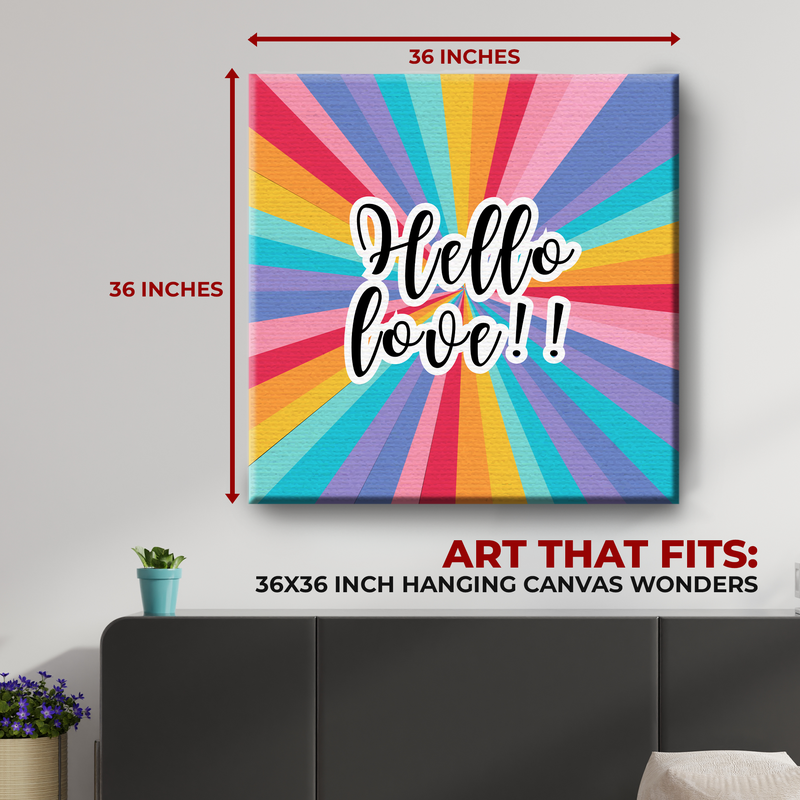 HELLO LOVE CANVAS DECOR