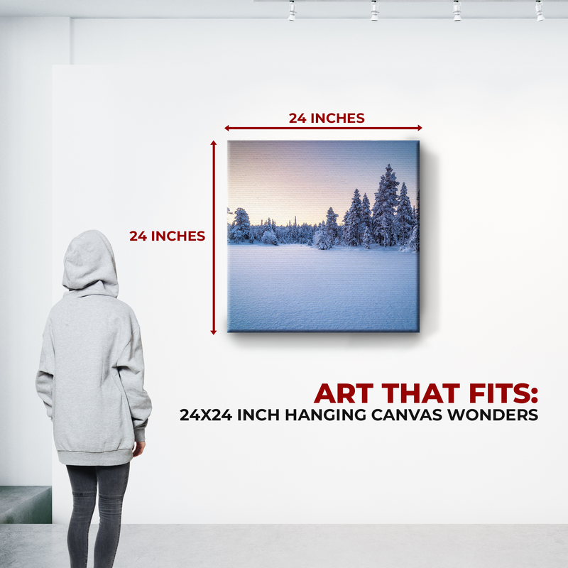 SNOW WALL CANVAS DECOR