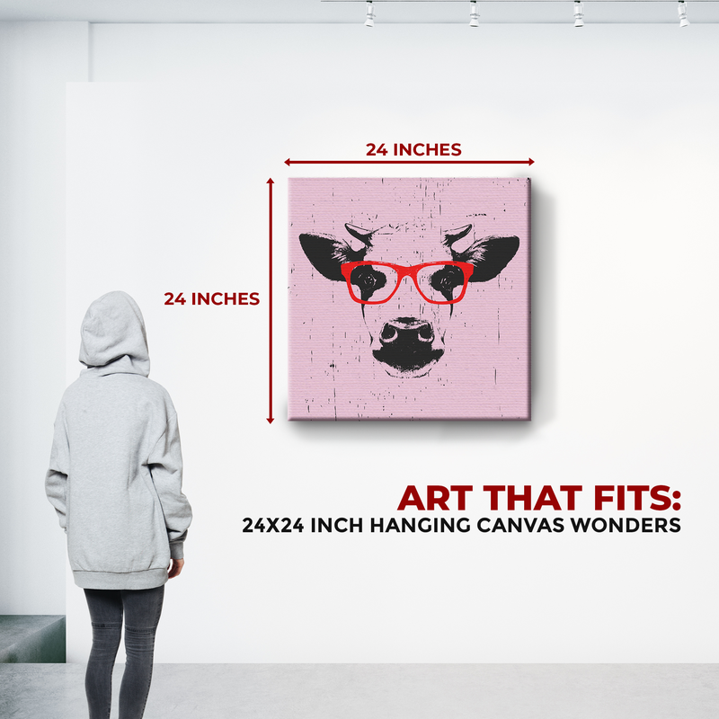 FUNNY COW DECOR CANVAS