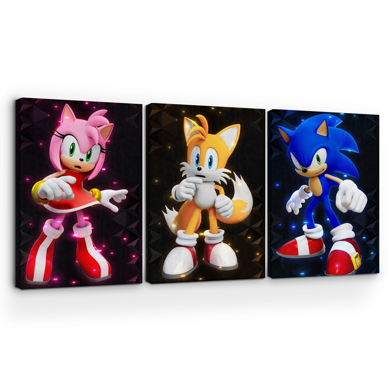 SONIC & FRIENDS CANVAS DECOR