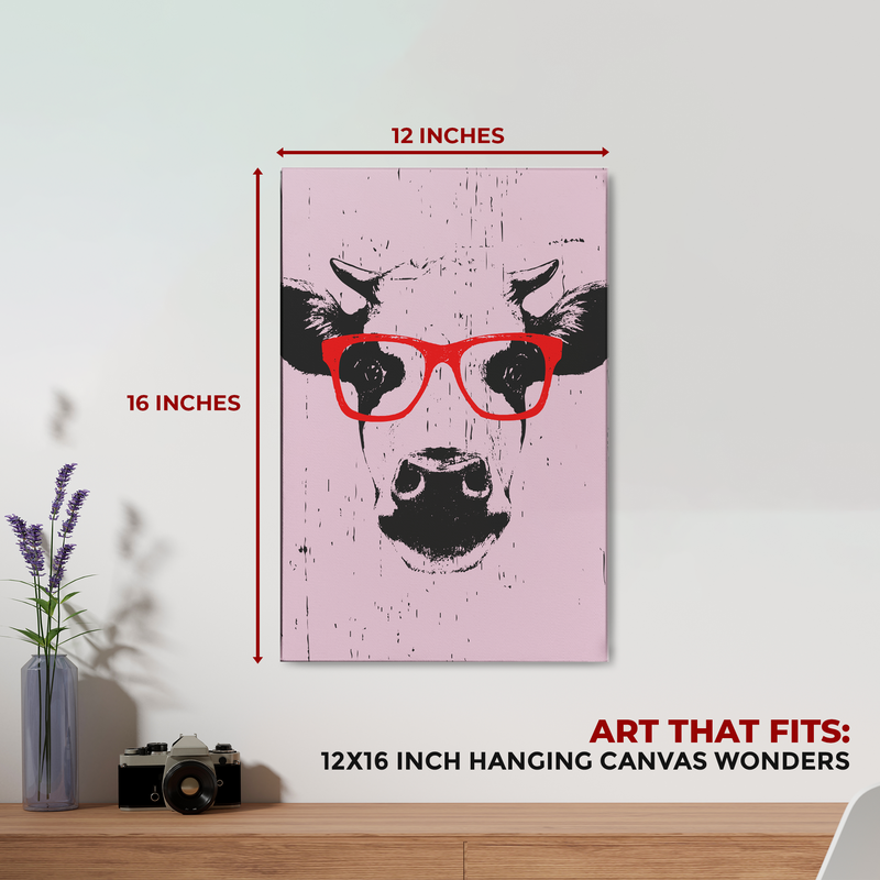 FUNNY COW DECOR CANVAS