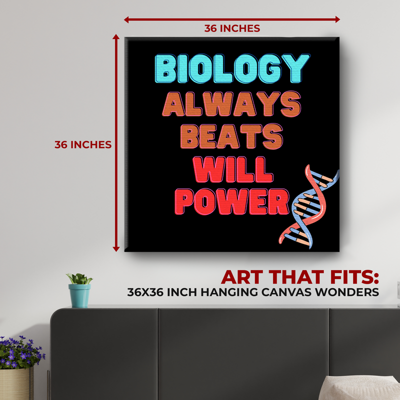 BIOLOGY QUOTES WALL CANVAS DECOR