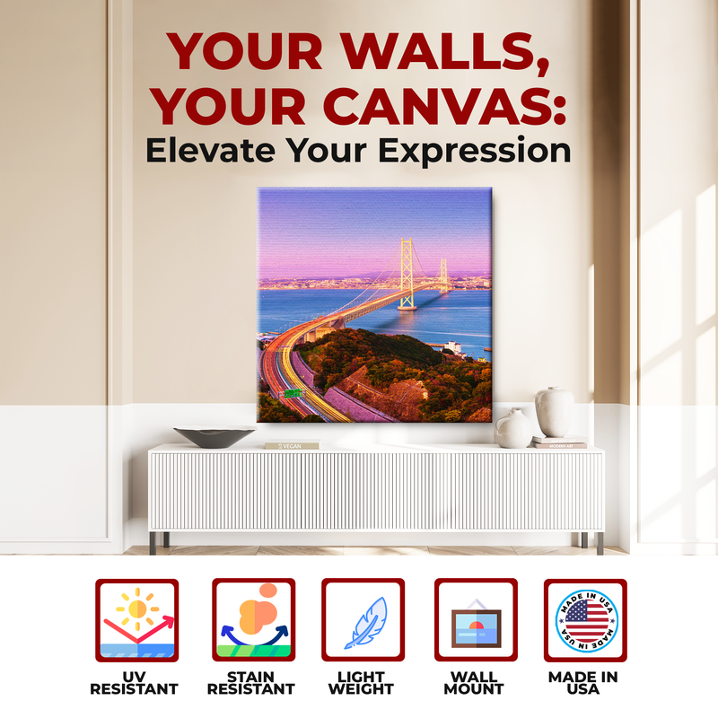 AKASHI-KAIKYO BRIDGE JAPAN CANVAS DECOR