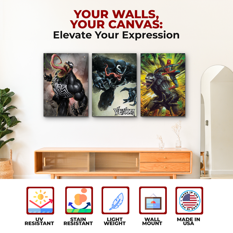 VENOM & SPIDERMAN CANVAS DECOR