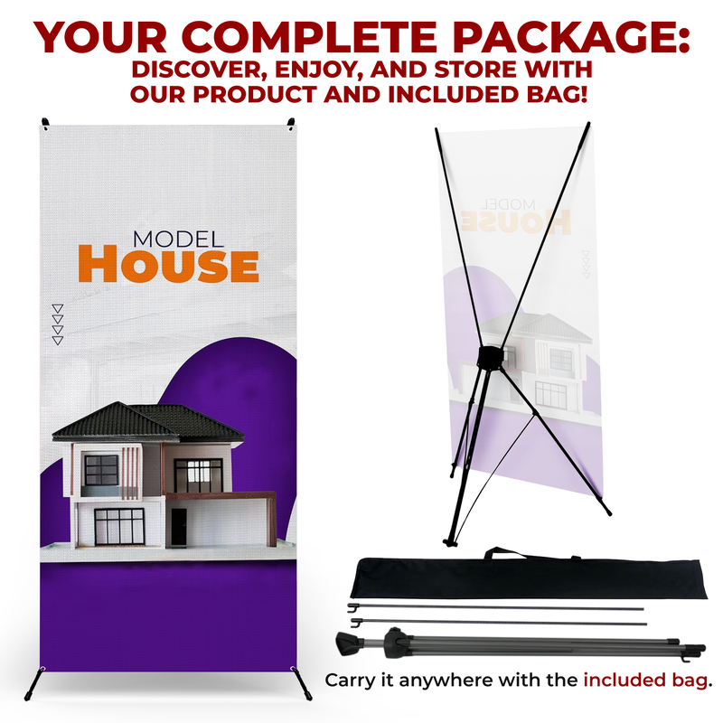 MODEL HOUSE X-BANNER