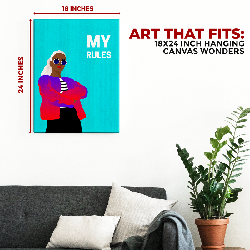 MY RULES DECOR CANVAS