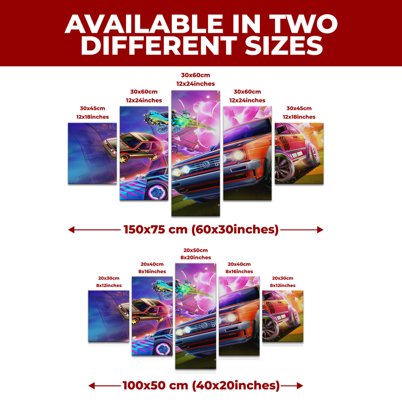 ROCKET LEAGUE WALL CANVAS